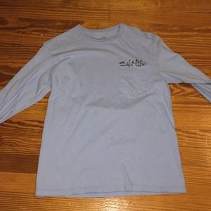 Blue salt life  long sleeve t-shirt